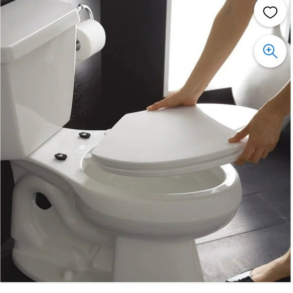 NEW-Kohler Layne Quiet Quick Release Elongated Antimicrobial Toilet Seat White - Picture 3 of 3